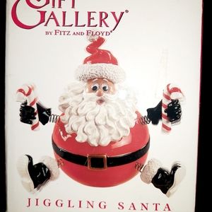 Fitz and floyd jiggling santa